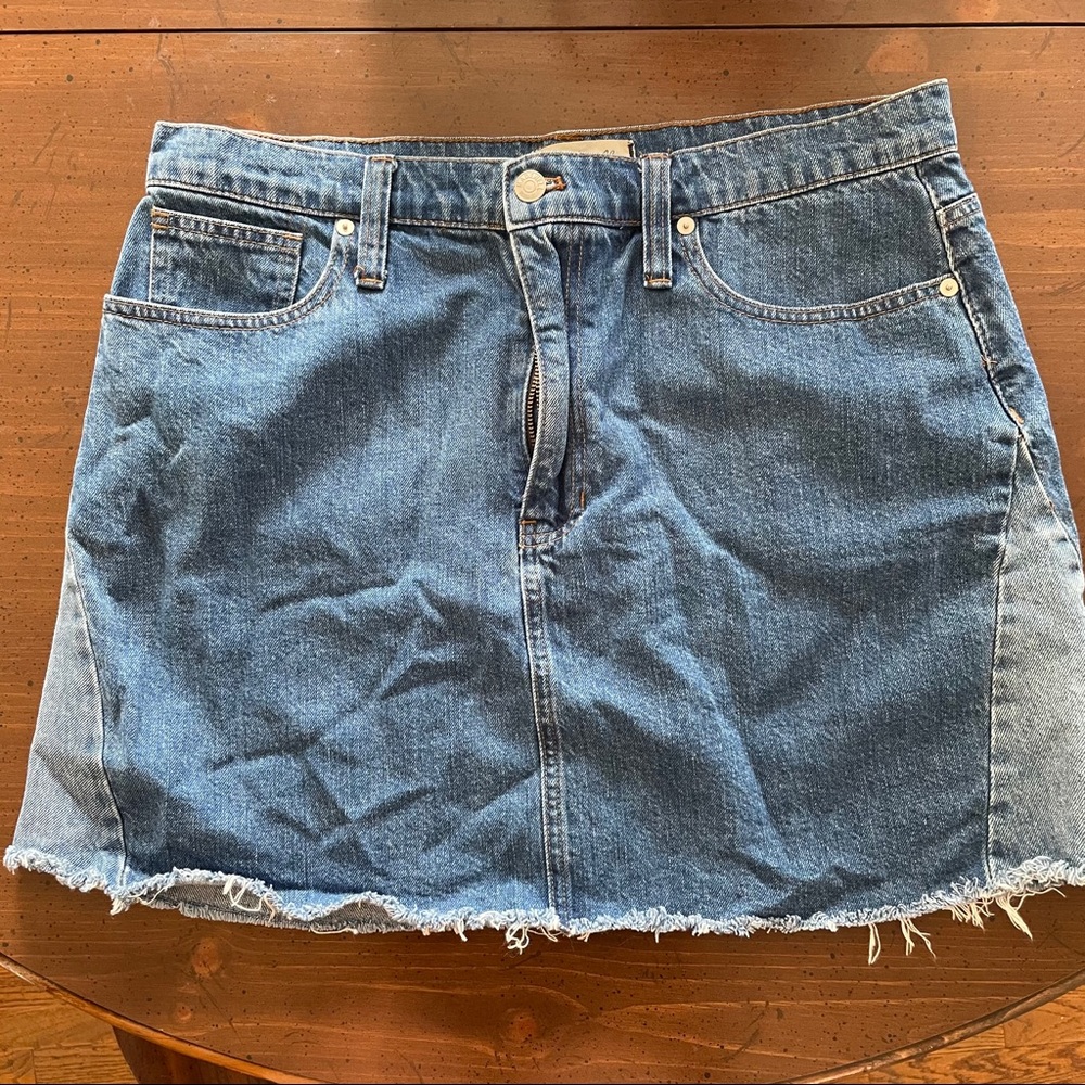 Madewell denim skirt